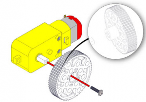 MakeBlock Geared Motor DC 6V/200RPM for mBot - RobotShop