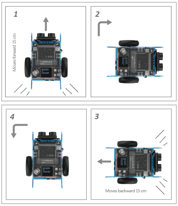 Sử dụng các chương trình cài đặt sẵn của mBot2/mBot Neo