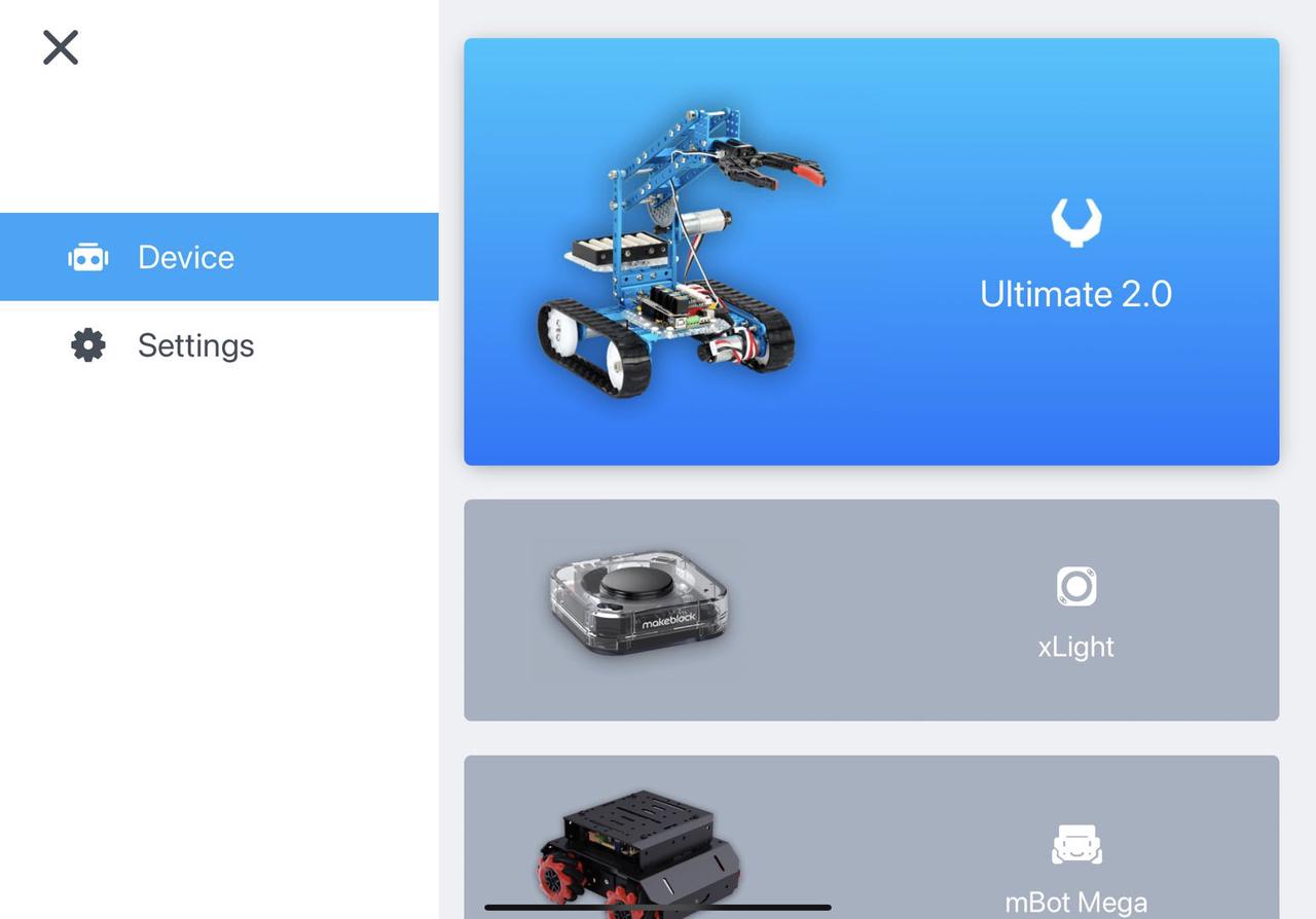 Control Ultimate 2.0 with the Makeblock App – Makeblock Help Center