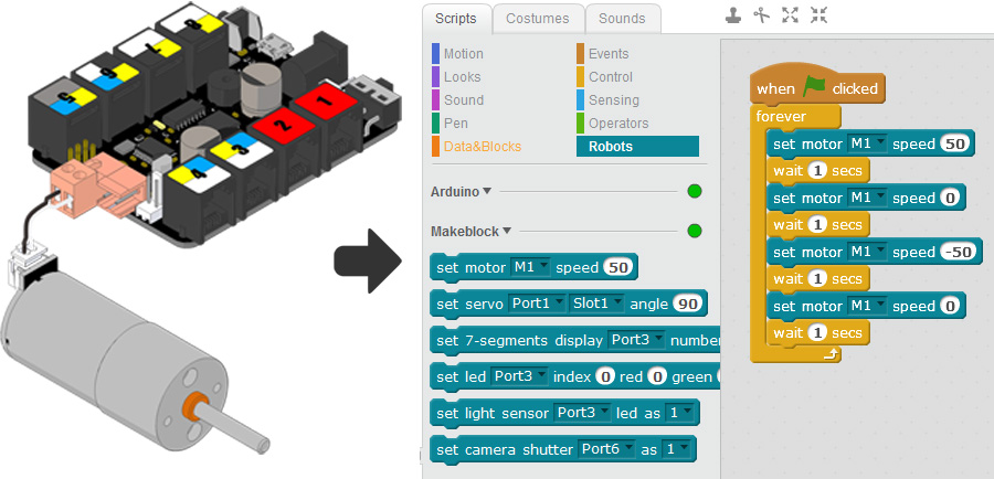 Program Ultimate 2.0 with 5 Makeblock Help Center