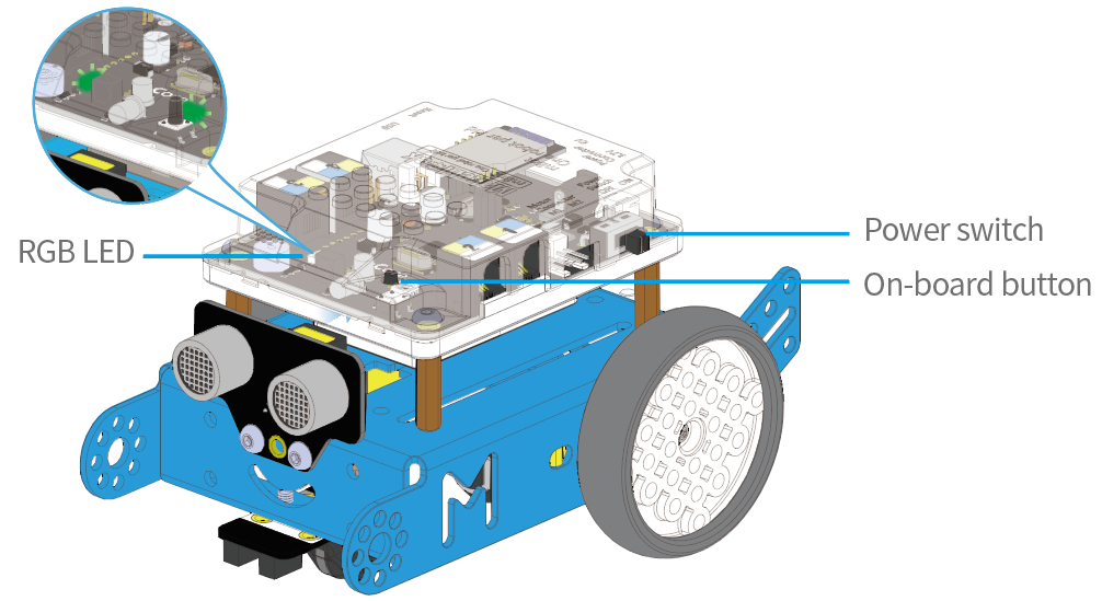 Sử dụng các chế độ cài sẵn của mBot